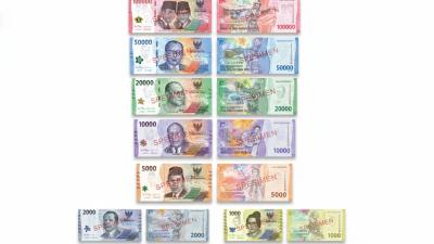 National Hero Series Rupiah Currency, Issue Year (TE) 2022, issued by Bank Indonesia.
